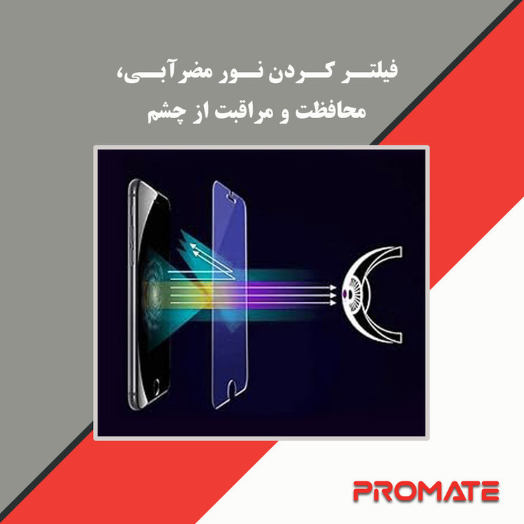 محافظ صفحه نمایش آنتی بلو پرومیت مدل Resistant مناسب برای گوشی موبایل شیائومی Redmi Note 13 Pro Plus