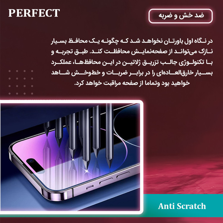 محافظ صفحه نمایش پرفکت مناسب برای گوشی موبایل شیائومی Redmi Note 13 Pro Plus