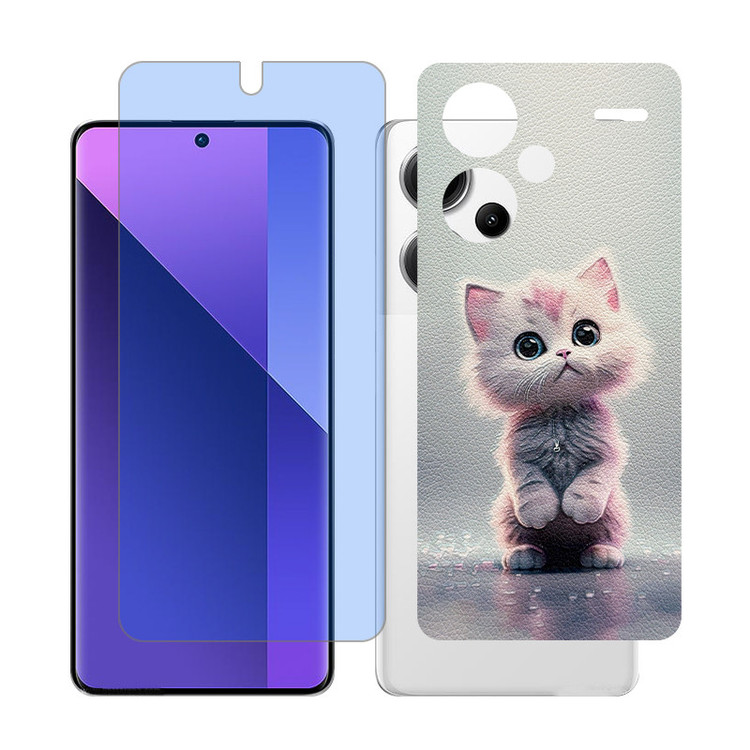 محافظ صفحه نمایش آنتی بلو گلس مدل Together مناسب برای گوشی موبایل شیائومی Redmi Note 13 Pro Plus به همراه برچسب پوششی