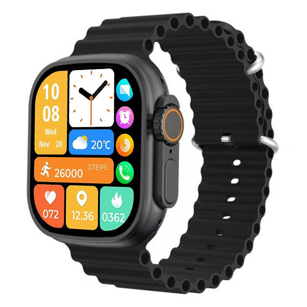 ساعت هوشمند 49 میلی متری کیکیویر مدل w23 ultra3 با بند سیلیکونی اورجینال