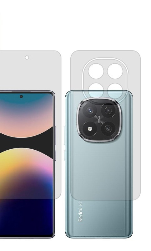 محافظ صفحه نمایش شفاف گلس پرو مدل Resistant مناسب برای گوشی موبایل شیائومی Redmi Note 14 Pro Plus 5G به همراه محافظ پشت گوشی