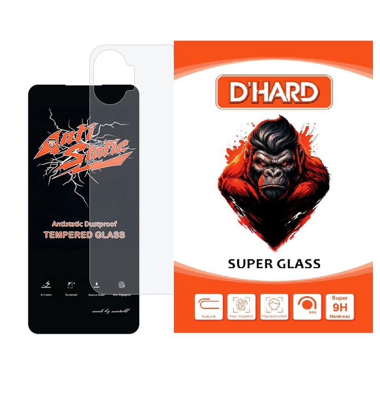 محافظ صفحه نمایش D`HARD مدل Carbon Antistatic مناسب برای گوشی موبایل سامسونگ Galaxy A52 / A52s / A53 5G به همراه محافظ پشت گوشی