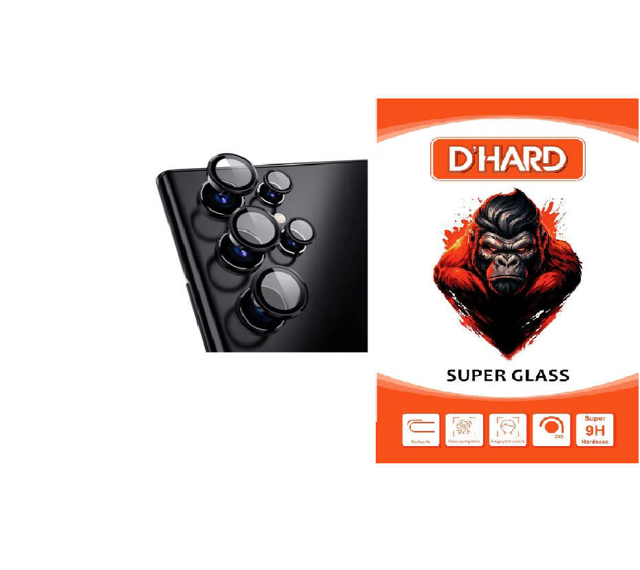 محافظ لنز دوربین رینگی D`HARDمدل Transparent Ring مناسب برای گوشی موبایل سامسونگ Galaxy S23 Ultra