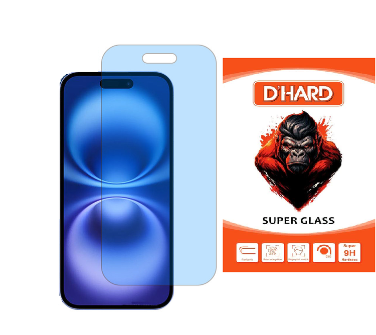 محافظ صفحه نمایش آنتی بلو D`HARD مدل Resistant مناسب برای گوشی موبایل اپل iPhone 16