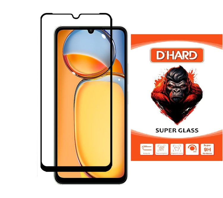 محافظ صفحه نمایش D`HARD گلس مدل CERS30 مناسب برای گوشی موبایل شیائومی Redmi 13C 4G/Redmi 13C 5G/Redmi 13R/ Poco C65/ سامسونگ Galaxy A05/A05s/M05/A06/ بلک ویو Color 8 4G/ ریلمی C61 / وکال V1 Plus