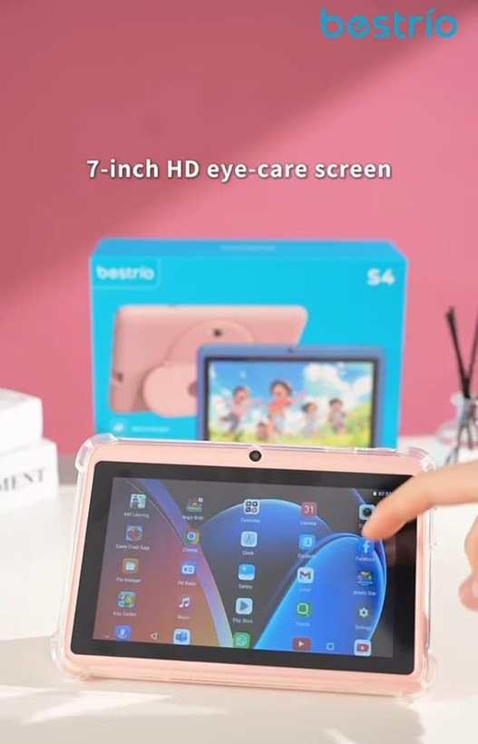 تبلت کودک 7اینج 128 گیگ رام 4+4 مدل Tablet bestrio S4.
