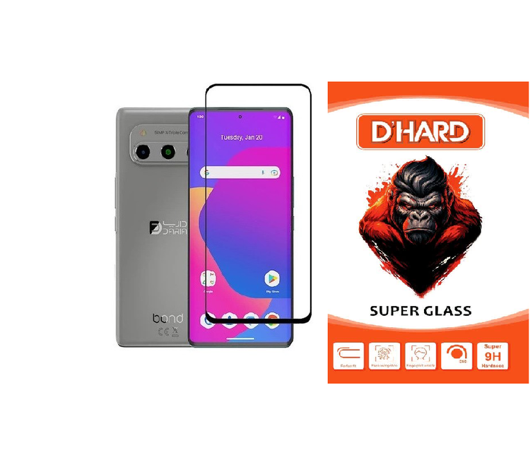 محافظ صفحه نمایش شیشه ای D`HARDمدل UD Full مناسب برای گوشی موبایل داریا Bond 5G UAE edition