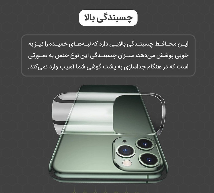 محافظ پشت گوشی هیدروژل مولتی نانوD'HARD مدل X-F1T مناسب برای گوشی موبایل اپل iPhone 15 Pro Max