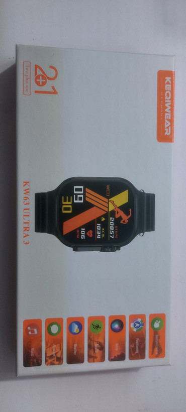 ساعت هوشمند ۴۱ میلیمتری. مدل KEQIWEA kw63 ultra اورجینال
