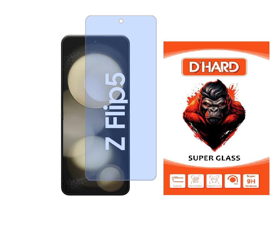 محافظ صفحه نمایش آنتی بلو آرکا گلس D'HARDمدل Tough مناسب برای گوشی موبایل سامسونگ Galaxy Z Flip5