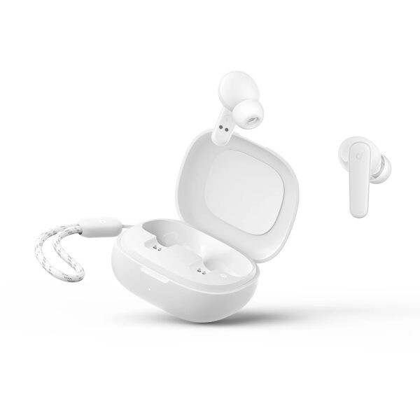 هدفون بلوتوثی انکر SoundCore R50i دارای فناوری AI-Enhanced Calls برای کاهش نویز و بهبود مکالمات، مقاوم در برابر رطوبت و عرق اورجینال شرکتی